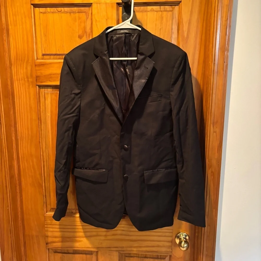 Nordstrom Men's Shop Trim Fit Satin Lapel Wool Blend Tuxedo Jacket 40R NWOT